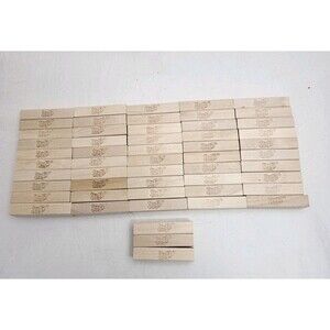 Jenga Replacement Wooden Blocks Lot of 53 Original Game Pieces